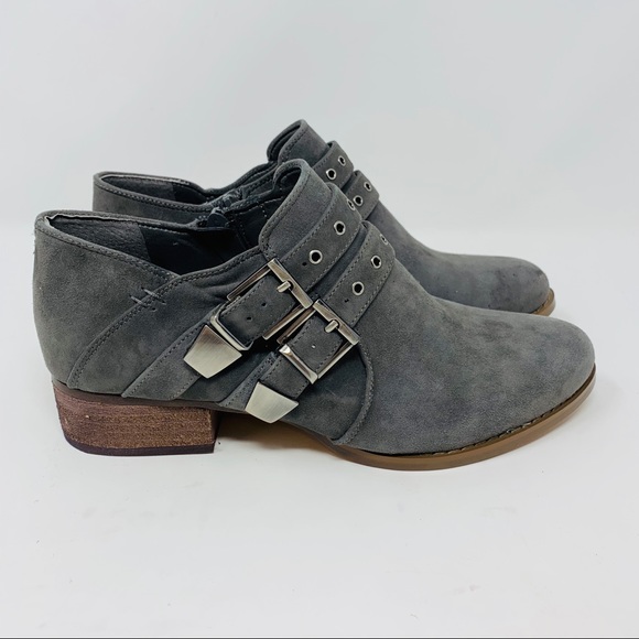 vince camuto cosmika buckle bootie